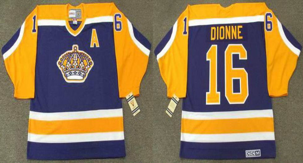 2019 Men Los Angeles Kings #16 Dionne Blue CCM NHL jerseys->los angeles kings->NHL Jersey